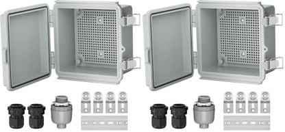 Joinfworld Outdoor Electrical Box 6X6 Junction Box (Pack of 2) - size: 5.9"x5.9"x3.5" (Pack of 2)