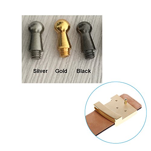 Myya DIY Belt Buckle Screws Hook Replacement for Repair Belts Handbag Accessories - color: Silver