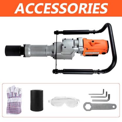 2200W Electric T Post Driver with 2 Sleeves (55/70mm), 110V