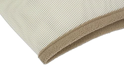 ECP Equine Comfort Products Horse Fly Mask with Ears, UV Protection, Bug Shield, Adjustable Strap, Breathable Micro Mesh, Reinforced Eye Darts, Lightweight Fit, Beige - color: Beige