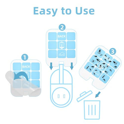 20 Pack Trap Refill Compatible with Saferr Home Fly Trap Refill,Applicable to SH502、SH503、23005-06 and DT3005W、DT3005W-DS3,Indoor Fly Trap Plug-in Insect Trap Replacement (20)