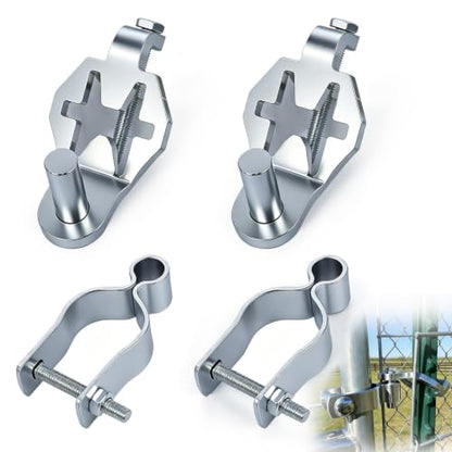 2PCS T Post Hinge Pins with 1-5/8″ Female Hinges for Farm Fences