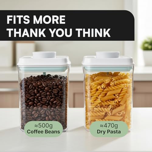 Bop Top Airtight Food Storage Containers | Pop-Top Lid | Multi-Pack - color: Set of 2