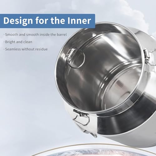 14 Liter 3.7 Gallon Stainless Steel Milk Can Milk Bucket Wine Pail Bucket Large Capacity Milk Can Tote Jug with Sealed Lid and Carry Handle - size: 14L