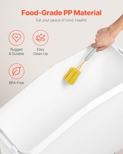 VEVOR Ingredient Bin with Scoop 21 Gallon, 400 Cup Rice Storage Container - size: 21 Gallon