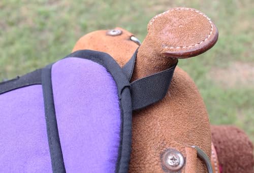 Horse Western Saddle Youth Neoprene Padded Seat Buddy Stirrups Brown 5138TS01BR