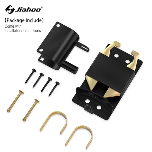 JIAHOO 2 Way Farm Gate Latch, Heavy Duty Gate Latches for Metal Tube Gates - style: Farm Gate Latch
