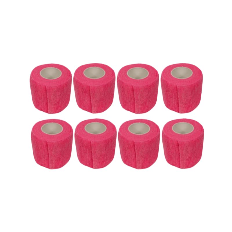 2" Cohesive Flexible Bandage Wrap – Florescent Pink - Pack of 8 - color: Florescent Pink