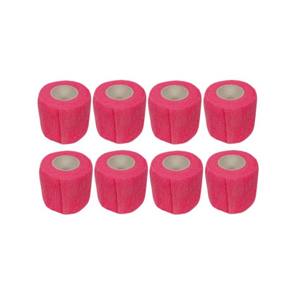 2" Cohesive Flexible Bandage Wrap – Florescent Pink - Pack of 8 - color: Florescent Pink
