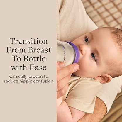 Lansinoh Anti-Colic Baby Bottles, 11 Ounces, 4 Count - style: 11 Ounce, Fast Flow, 4 Count