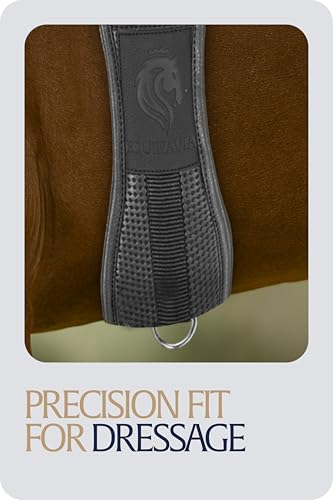Equinavia Saga Non Slip Dressage Girth - Black - 24 in - size: 24 in