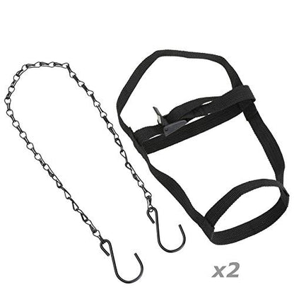 1 Pair Chicken Hanging Straps for Chicken Waterer Feeder Harness Chick Brooder Coop Cage Does NOT Include Bottle Or Base