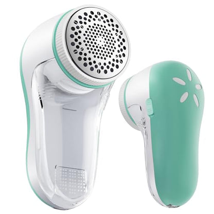 POPCHOSE Fabric Shaver, Lint Shaver with 6-Leaf Blade, Rechargeable - color: Spring Green