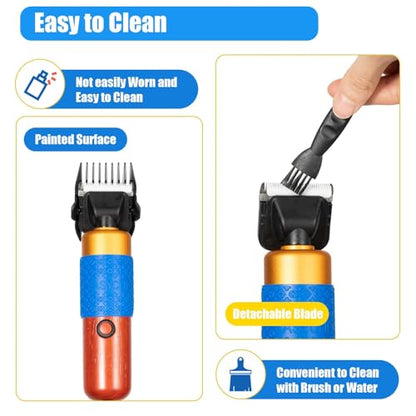Sheep Shears, Electric Goat Sheep Shears Clipper for Dogs, Rabbits, Pets – 36W Animal Shearing Kit, 2000-6600 RPM, Quiet Operation for Alpacas Llamas Large Dogs Angora Rabbits