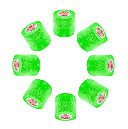 2 Inch Self Adhesive Bandage Wrap & Athletic Tape - 24Pk, Neon Green - color: Neon Green, size: 24 Rolls