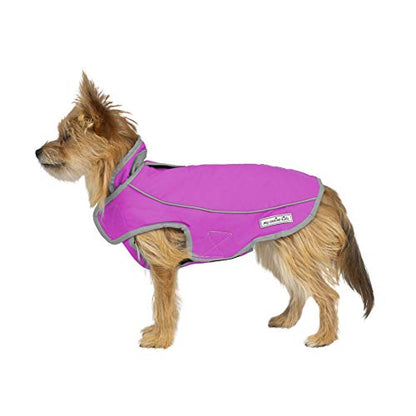 Jacket for All Dogs, Fleece-Lined, Waterproof Doggie Vest, Reflective Pet Parka (2200) (XX-Small, Pink) - color: Pink, size: XX-Small