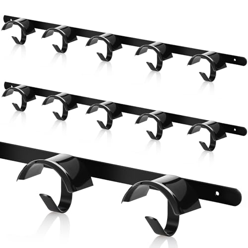 Zonon Horse Tack Bridle Hooks Metal Horse Bridle Rack Stall Hanger for Tack Harness Storage Stall Fence Barn Supplies(2 Pcs,Five Hooks) - style: Five Hooks