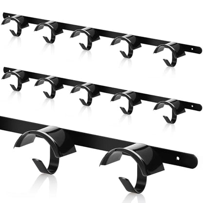 Zonon Horse Tack Bridle Hooks Metal Horse Bridle Rack Stall Hanger for Tack Harness Storage Stall Fence Barn Supplies(2 Pcs,Five Hooks) - style: Five Hooks