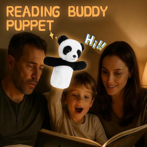 Soft Animal Hand Puppet Preschool Learning Toy Washable Black White Stuffed Story Time Family Fun Interactive Role Play Gift Panda - color: Panda