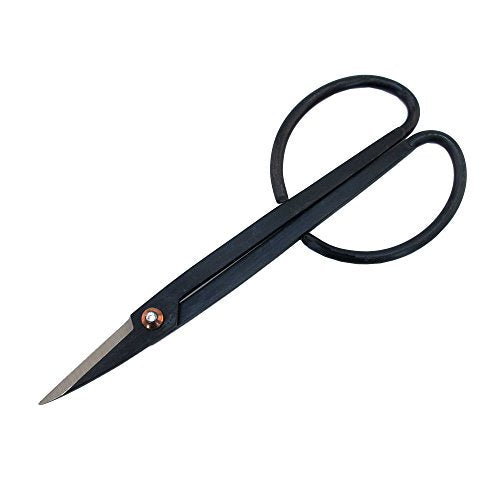 BambooMN 7.2" Black Bonsai Trimming Shear - 3 Pieces - color: 7.2" Trimming Shear, size: 3