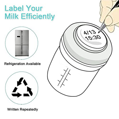 COMI Wide Neck Glass Breastmilk Collection n Storage Bottle, 4 Packs, 6oz with Screw Ring Sealing Disk; Re-markable Sealing Disc. BPA Free, Fits Breast Pumps & Nipples (4 Gray Lids) - style: 180ml 4GRAY