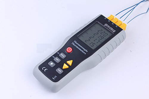 PerfectPrime TC41, 4-Channel K-Type Digital Thermometer Thermocouple Sensor -200~1372°C/2501°F - style: 4 CH Basic