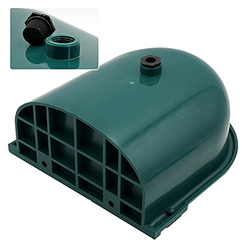 MINYULUA Automatic Waterer Bowl Large Horse Waterer with Float Valve - color: dark green