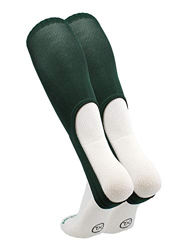TCK 9 Inch Solid Baseball Stirrups - Adult and Youth - color: Dark Green, size: Medium