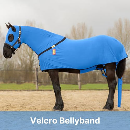 RESISTANCE Full Body Slinky with Zipper Hood and Belly Wrap, Various Sizes and Colors - color: Royal Blue, size: Medium