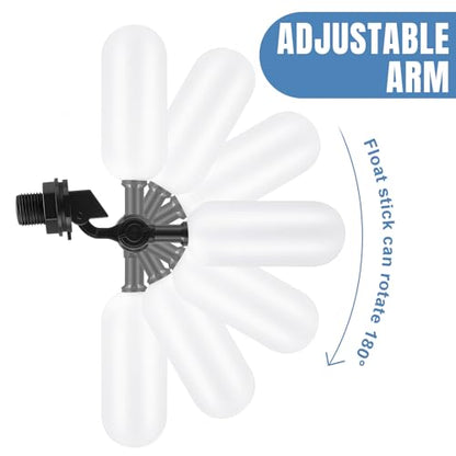 Blulu 3 Pack Float Valve 1/2 Inch Automatic Fill Float Valve, Black - color: Black