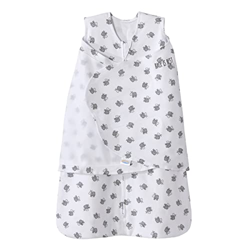 HALO 100% Cotton Sleepsack Swaddle, 3-Way Adjustable Wearable Blanket, TOG 1.5, Lamb Scribble White, Small, 3-6 Months - color: Lamb Scribble, size: Small (Pack of 1)
