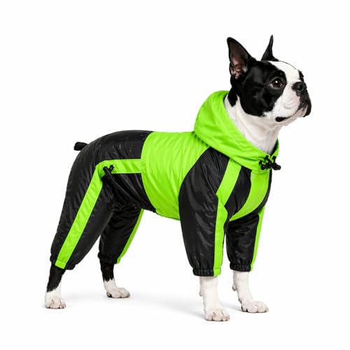 Pet Apparel Large Dog Clothing Raincoat Pet Clothes Rain Coat For Big Large Dogs Red Green Waterproof (L-XS, Green) - color: Green, size: L-XS (Medium Dog ~20lbs)