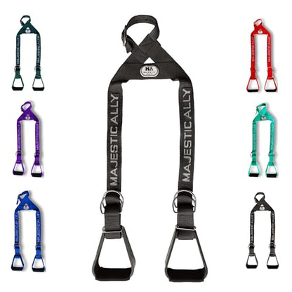 Majestic Ally Nylon Overlay Adjustable Heavy Duty Padded Youth Stirrup - color: Black