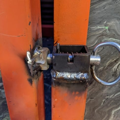 Trailer Gate Latch, Spring Latch Lock, Weld-On 5/8" Spring Latch Assembly with Plain Tube (4 Pack, Short) - color: 4 Pack