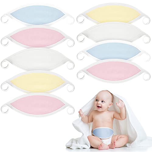 Hoolerry 8 Pcs Baby Belly Band Newborn Infant, Belly Binder Wraps, Cotton