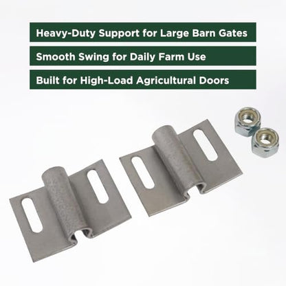 Scenic Road Chrome Barn Stall Gate Hinge Kit Powder Coated USA (SRGHCH) - color: Chrome