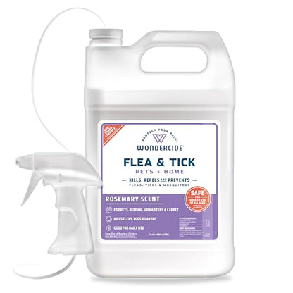 Wondercide - Flea Tick & Mosquito Spray for Pets & Home - Rosemary 128 oz - color: Rosemary, size: 128 OZ