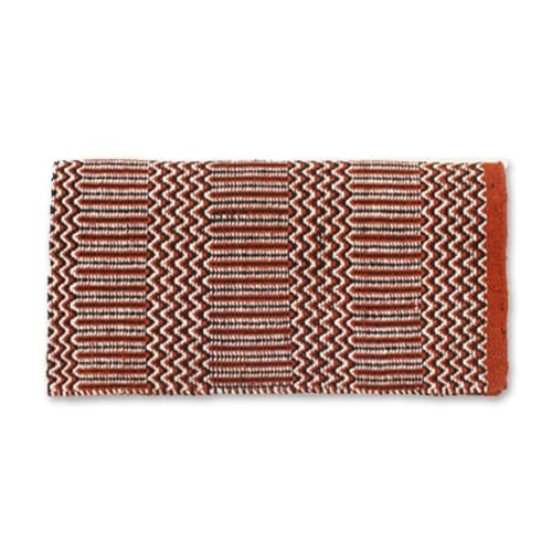 Mayatex Ramrod Doubleweave Saddle Blanket - color: Rust/Black, size: 32 x 64-Inch