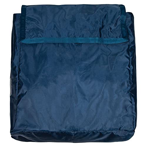 Dura-Tech Medium Nylon Stall Bag | Color Navy | Ideal for Uncluttered Stalls, Holds Thick Blankets, Durable 420 Nylon, Adjustable Hanging Straps, ID Tag Slot | - color: Navy