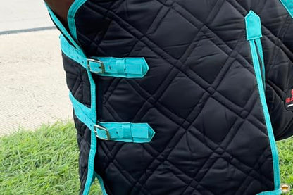 Hilason Quilted Western Horse Stable Blanket - Water Resistant - size: 81 In