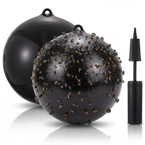 Fly Trap Ball for Horse, Deer, Yellow, Greenhead Flies - color: Fly Ball Trap
