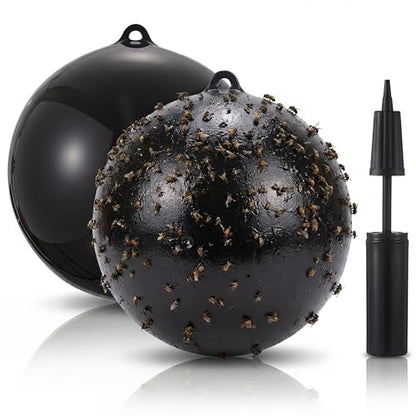 Fly Trap Ball for Horse, Deer, Yellow, Greenhead Flies - color: Fly Ball Trap