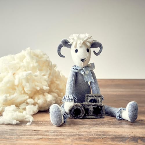 1 Lb raw Wool Sheep Washed w/Debris,Natural Wool for Stuffing Animals, Crafts, Cushions, Pillow Filler, Needle Felting Spinning.School Projects