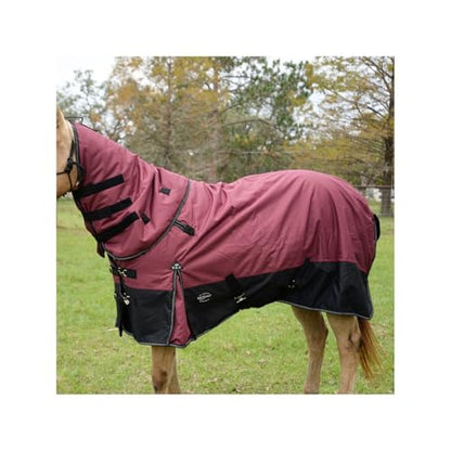 Reinsman Premium Rain Horse Sheet | 1200 Denier Waterproof Top | Comfortable Fleece-Lined Neck, Neck Gusset with Velcro Attachment | Breathable Nylon Liner | Easy to Clean