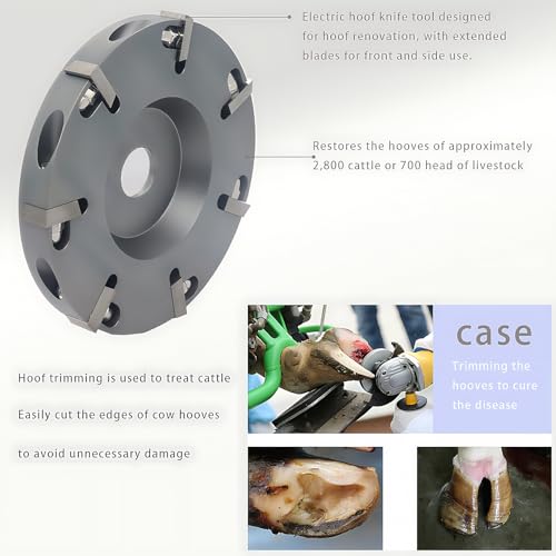7 Blade Hoof Trimming Disc for 4.5 and 5 Inch Angle Grinders