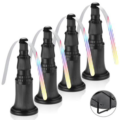 Fly Fans for Tables, Fly Fan Outdoor Indoor Keep Flies Away, Table Top Spinner with Holographic Blades, Flies Deterrent for Picnic, Restaurant, Party, Home, BBQ (4 Pack) (Classic) - style: Classic