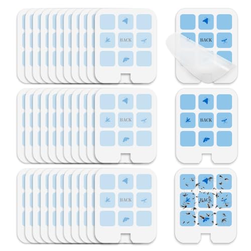 36 Pack Refill Glue Boards Compatible with Safer Home SH502 SH503, Dynatrap DT3005W DT3005W-DS3 DT23005-06, Indoor Plug-in Sticky Traps for Gnat, Fly, Mosquito, Moth..., Pet & Kid Safe, Value Package