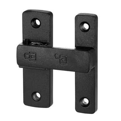 Matte Black 180 Degree Zinc Alloy Barn Door Latch, Flip Gate Lock - color: Matte Black_180 Degree