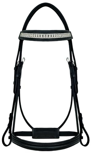 CHALLENGER Horse English Black All-Purpose Trail Pleasure Leather Bridle Reins 805EB04BK-F
