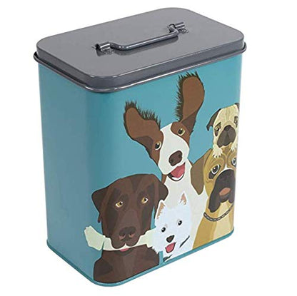 Burgon & Ball Creaturewares The Rabble Dog GCR/CAT Tin Pet Food Storage, 16.5 cm x 11 cm x 20 cm Size - style: The Rabble Dog